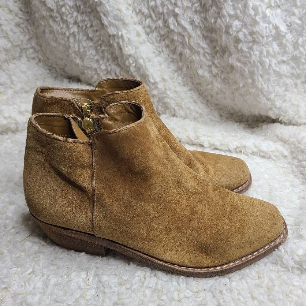 Sam Edleman "Mercer" Tan Suede Ankle Boots sz 7